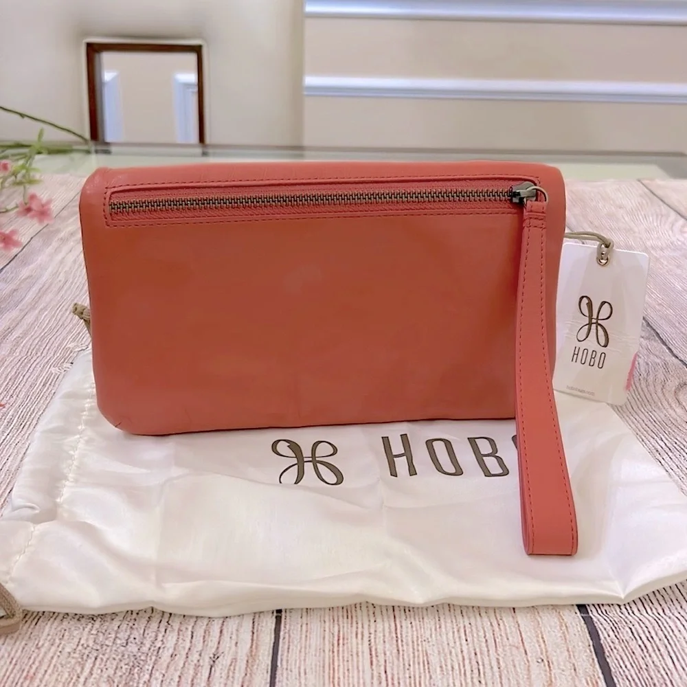 HOBO Coral Leather Wristlet Clutch - Picture 5 of 10